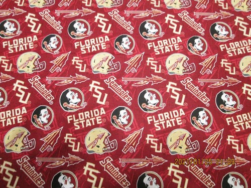 FLORIDA STATE UNIVERSITY (FSU)  SPORT DESIGN  BRAND NEW 1 YARD 100% COTTON  - Picture 2 of 6