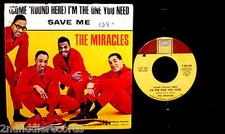 THE MIRACLES-I'm The One You Need+Save Me-Rare Picture Sleeve+45-TAMLA #T54140