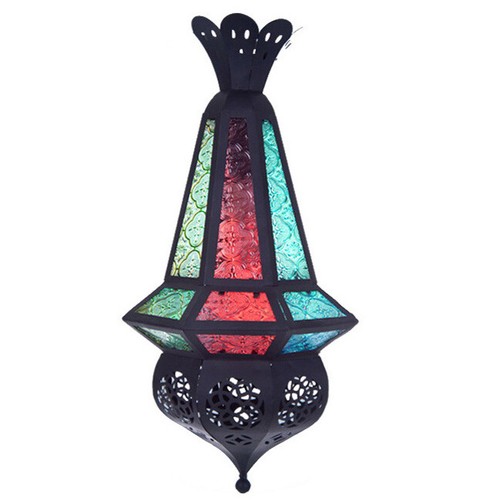Moroccan Style 12W LED Pendant Light Fixture Ceiling Hanging Lamp E27 Bulb Retro - Picture 7 of 12