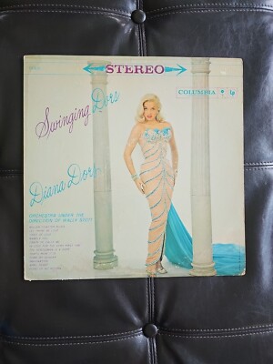 DIANA DORS Swinging Dors Columbia CS 8232 DG 1st 6-Eye STEREO Vocal Vinyl LP
