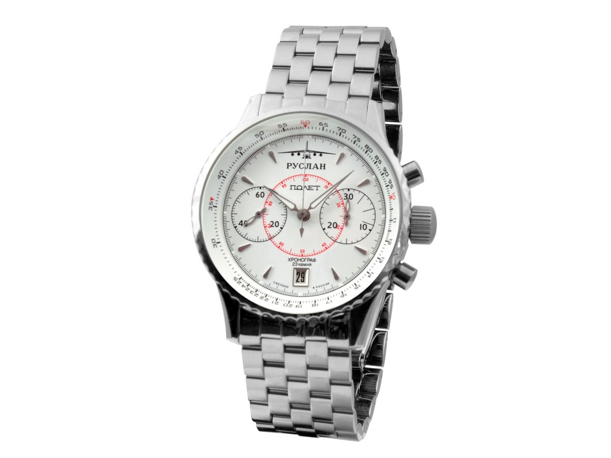 Poljot Chronograph Russlan White 3133 Chronograph 3133-4461271B