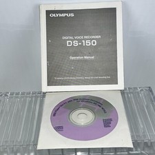 Olympus DS-150 Digital Voice Recorder Instruction Manual With Disk