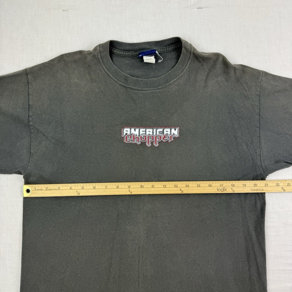 Vintage American Chopper T Shirt Adult Large Gray Motorcycle Biker