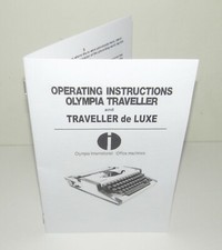 Olympia Traveller Portable Typewriter Instruction Manual thumbnail