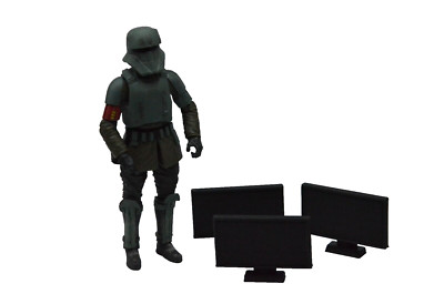 3d Print CUSTOM COMPUTER TV MONITORS 3 SET 1:18 scale DIORAMA STAR WARS GI JOE
