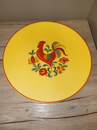 Taylor Smith & Reveille ROOSTER 12.5” Chop/Meat Serving Plate Platter RARE