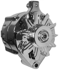 POWERMASTER ALTERNATOR,68-76 TORINO,66-96 FORD BRONCO,CHROME,V-BELT,140A
