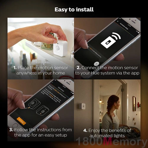 Philips Hue Wireless Motion Sensor for Hue LED Light Bulb Lighting Wi-Fi ZigBee - Image 3 of 4