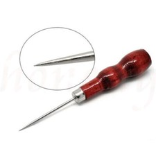1/2/5pcs Wooden Handle Beading Awl Boring Hole Tailor Making Tool Bradle Bradawl