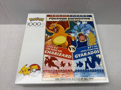Pokemon Buffalo Games Pokemon Showdown 1000 Piece Puzzle Charizard Gyrados New - Picture 10 of 12