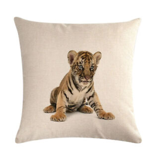 Animal Cartoon Cushion Cover Throw Pillow Cases Kids Cute Throw Bed Home DecorLA 