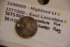 WW2 relic dogtag identity disc East Lancashire Regiment - PEARSON