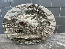 Myott Royal Mail Multicolor Dinner Plate (1) Staffordshire Ironstone 1982