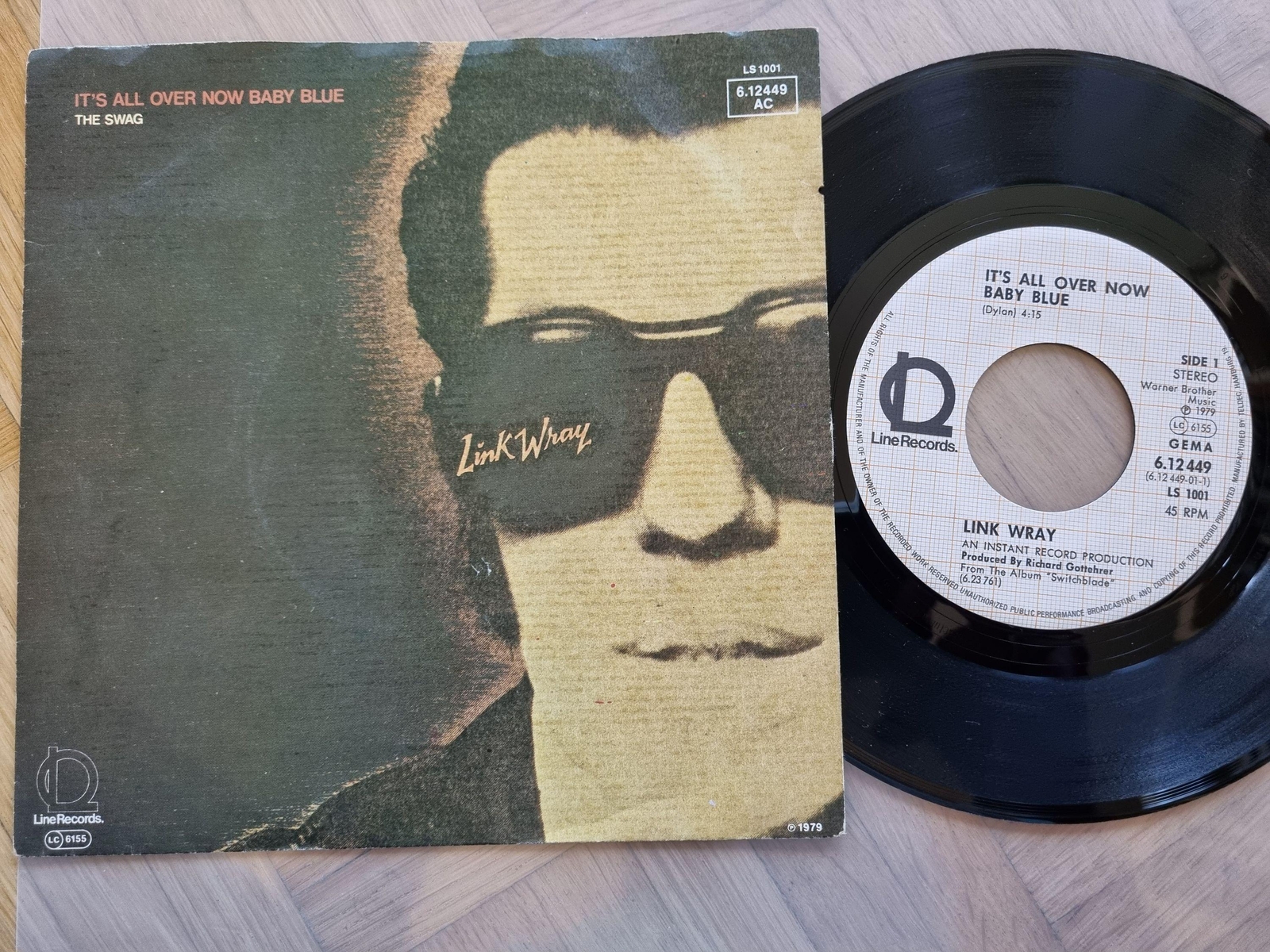 7"" Single Link wray - It's all over now baby blue Vinyl Germany