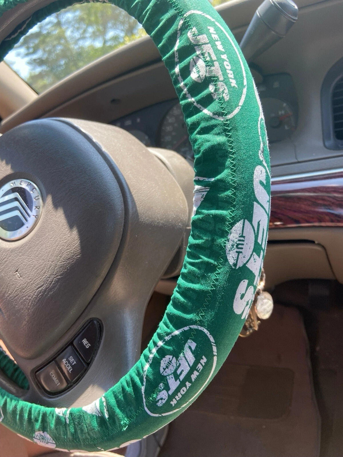 JETS Steering Wheel Cover Football New York Jets Auto Accessories