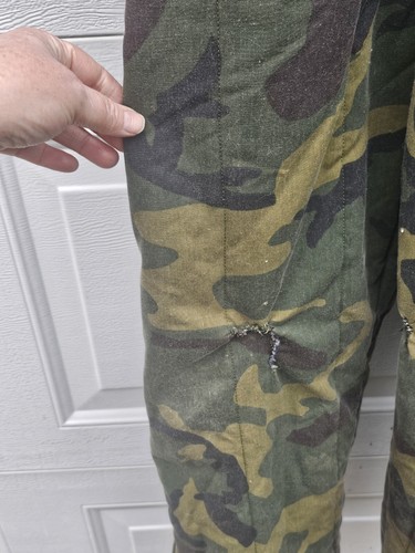 Vintage SafTBak Mens Insulated Woodland Camo Hunting Coveralls sz XL USA - Picture 10 of 17