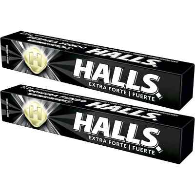 Halls Extra Strong / Forte Menthol Sore Throat Drops, Level 5, (20 total) 2 Pack