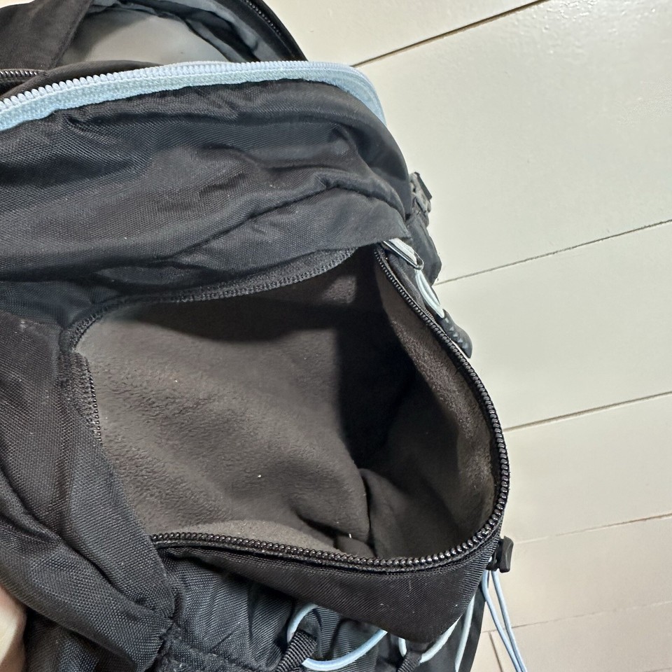 The North Face Borealis Backpack Black with Light Blue Details Full