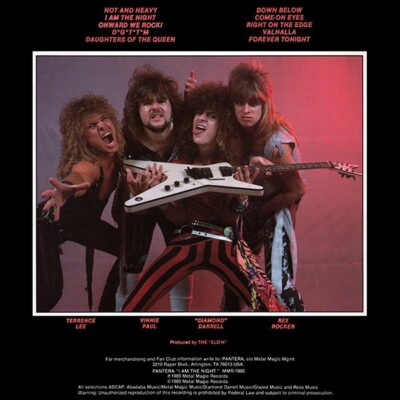 Pantera / I Am The Night 1985 US Original LP Vinyl Metal Magic