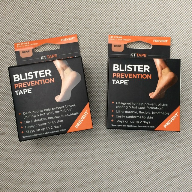 KT BLISTER Prevention Tape 30 Strips 9cm X 3cm Precut Beige for sale