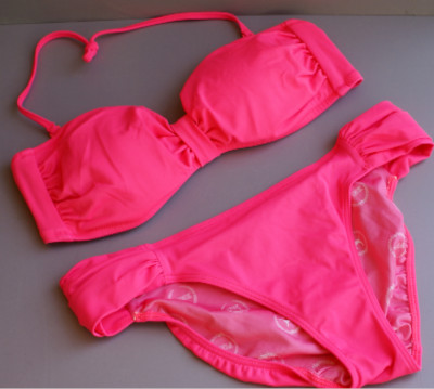 VICTORIA'S SECRET LOVE PINK Bikini Set leucht pink Gr. S / 36 NEU NP 94,--  