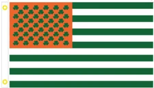USA Shamrock 3'X5' Flag ROUGH TEX® 100D