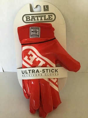 battle double threat football gloves