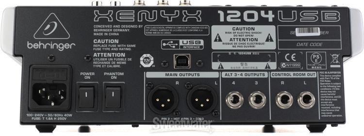 Behringer Xenyx X1204USB 12 Channel Analog Mixer for sale Behringer Xenyx X1204USB 12 Channel Analog Mixer for sale