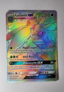 POKEMON TCG LURANTIS GX 150/149 SECRET RARE SUN & MOON- NM