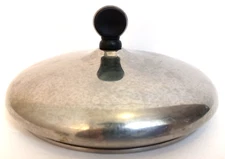 Replacement Lid Only 6.5" Silver For Stainless Steel Pot Pan Black Raised Handle