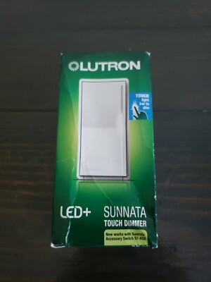 Lutron Sunnata Touch Dimmer Switch STCL 153MR WH White LED White