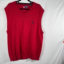 Chaps Men's Red Vest Sz XL