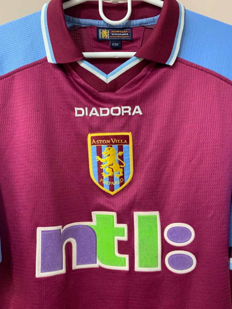 Aston Villa 2000/01 Home Football Shirt Vintage Diadora Aston Villa 2000/01 Home Football Shirt Vintage Diadora