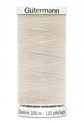 Gutermann Jeans Nähgarn 100m 3130 creme - je