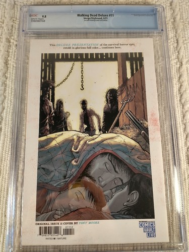 The Walking Dead Deluxe #11 9.8 2nd Printing Gold Foil Edition CVL Exclusive - Picture 17 of 17