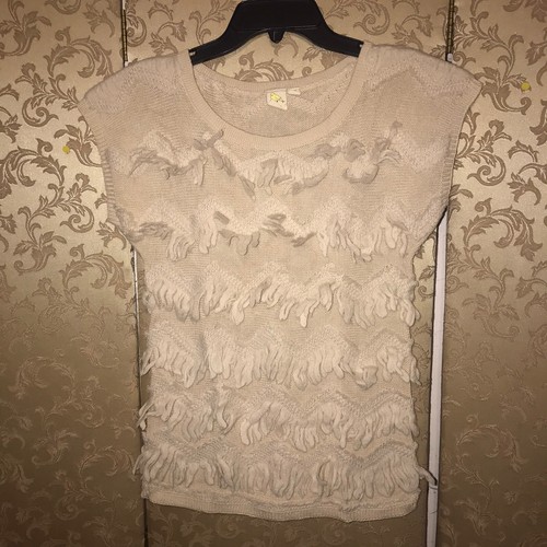 Anthropologie Little Yellow Bird Ivory 