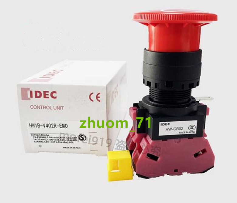 1PC IDEC emergency stop switch HW1B-V402R-EMO | eBay