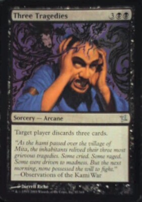 Three Tragedies - Betrayers of Kamigawa: #87, Magic: The Gathering Nm R127