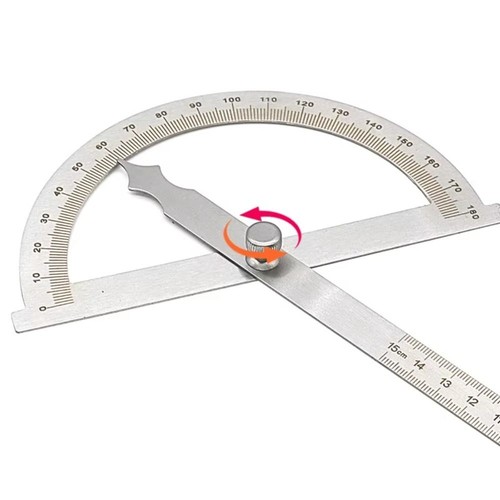 Angle Ruler 180 Degree Protractor Adjustable Protractor Drafting Supplies - Picture 4 of 15