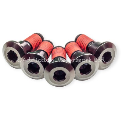 5x Black Titanium Rear Disc Rotor Bolts Screws for Suzuki Gsxr750 2021