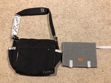 Ju Ju Be Crossbody MESSENGER /Shoulder DIAPER BAG Comfort Strap BLACK JuJube Z20