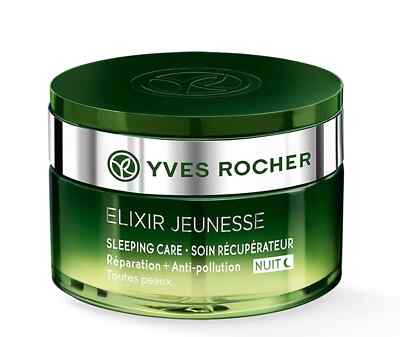 Yves Rocher Elixir Jeunesse Night Cream Sleeping Care Anti Pollution 1.7 fl.oz.