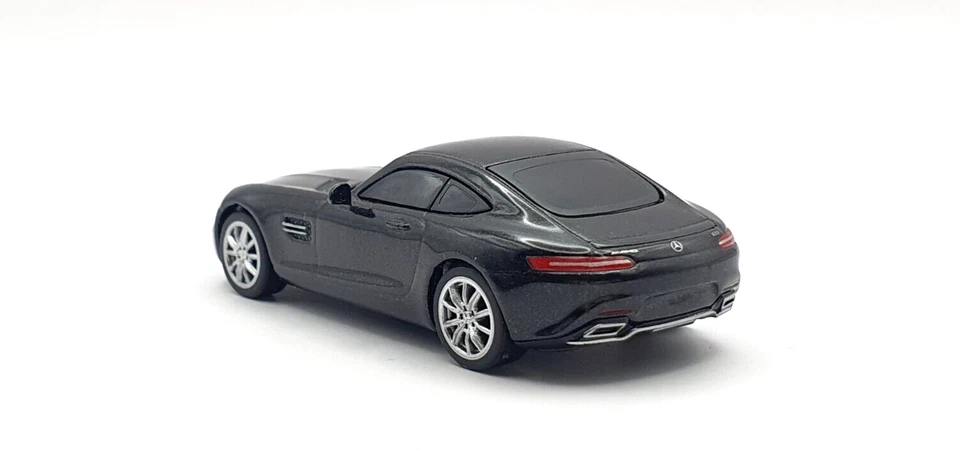 1/64 UCC Mercedes-Benz AMG GT NEGRO modelo de coche fundido a presión Foto 3 de 3