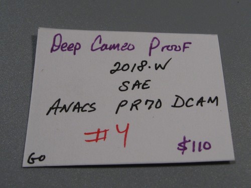 Deep Cameo Proof 2018-w SAE Silver American Eagle ANACS PR70 DCAM. #4 - Picture 10 of 10