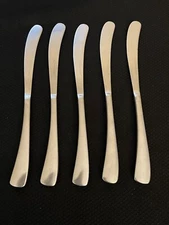 Studio William LARCH-SATIN Stainless Dinner Knives Lot Of 5