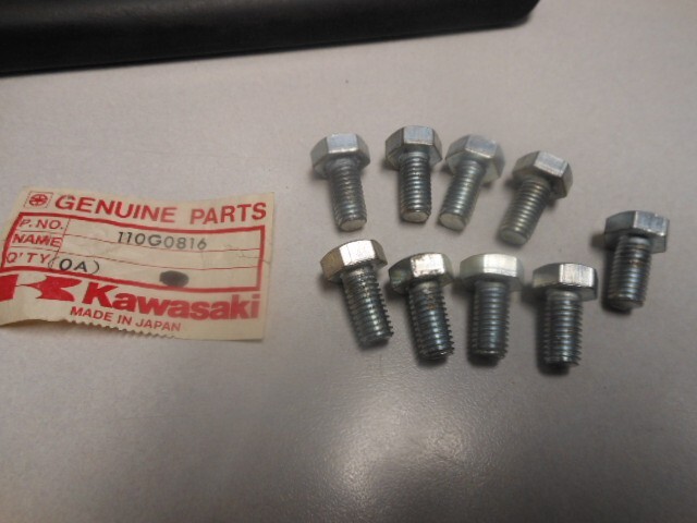 NOS Kawasaki 8X16 Hex Head Bolt 110G0816 Qty 9 | eBay