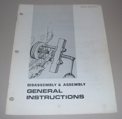 Service Manual Caterpillar Gabelstapler General Instruction Disassembly Assembly