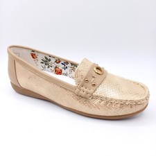 Derbies Mocassins Richelieu Chaussures Femme - 37 38 39 40 - Or Marron Beige