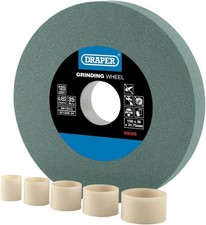 Draper 150mm x 20mm Bench Grinding Wheel | 120 Grit TCT Tool Sharpener | 5 Redu