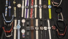 Lot Of 35 Unbranded Quartz Watches, 3 Fit Bits Included Most Need Batteries
